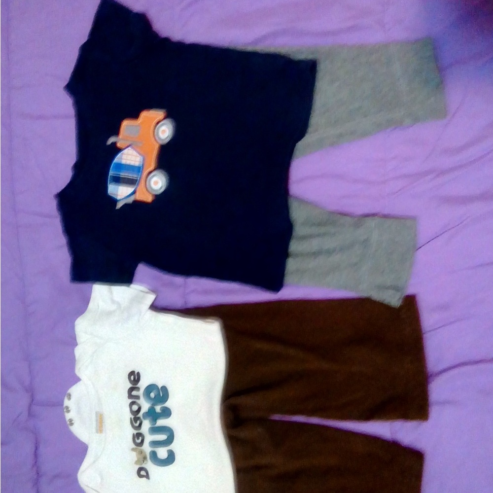 Carters 2 piece matching sets 8 pieces total - Picture 3 of 3